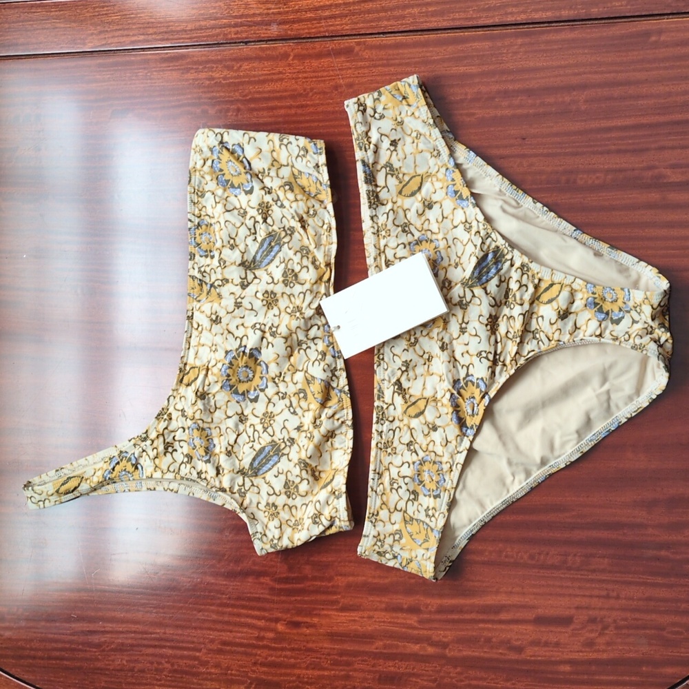 Ulla Johnson Bikini Set In Citrus Size L/XL - Picture 3 of 12